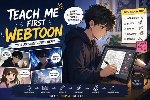 Teach Me First Webtoon official series cover and visual artwork